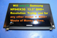 13.3" Samsung ATIV Book 9 NP940X3G QHD+LCD Screen Full Assembly Blue non-touch