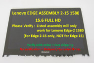 LCD LED Touch Screen +Bezel Assembly Frame for Lenovo Edge 2-1580 80QF 15.6"