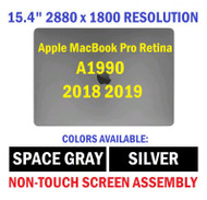 Apple MacBook Pro Retina 15" A1990 2018 EMC 3215 LCD Screen Assembly Silver