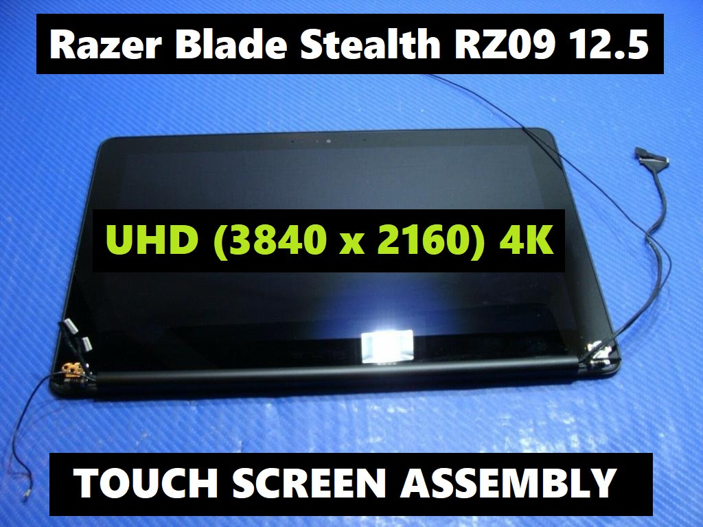 Razer Blade Stealth 12.5" RZ09-0196 Glossy Touch Screen LCD Complete  Assembly