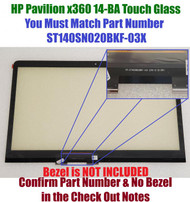 TP glass for HP Pavilion X360 14-BA touch screen digitizer FP-ST140SN020BKF-03X
