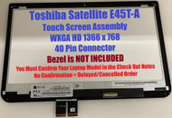 Toshiba Satellite E45T-A Series 14" LCD Touch Screen Assembly