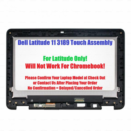 Dell Latitude 3189 LCD Touch Screen Panel V4VFK HD Tested Warranty