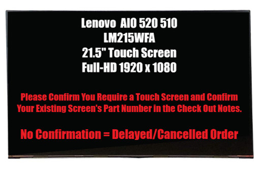 01AG923 FHD Touch LCD Screen Replacement For Lenovo AIO Touchscreen Desktop 21.5