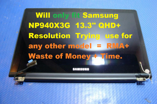 Genuine Samsung ATIV Book NP940X3G 940X LCD Touch Screen Complete Assembly