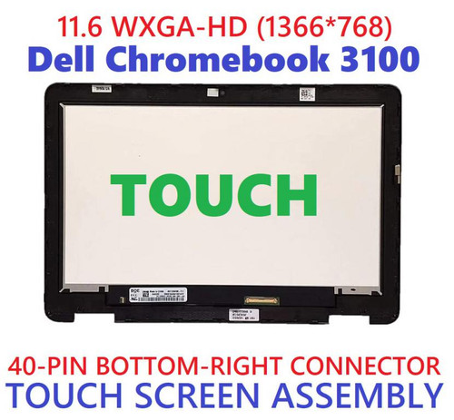 Dell Chromebook 2-in-1 DP/N FHMWH 11.6" HD LCD Touch Screen Bezel Assembly