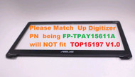 Asus FLIP R554L R554LA 15.6" Front Touch Screen Digitizer Glass 13NB0591P02011
