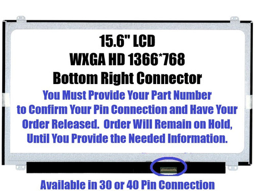 HP 15-F272WM 15-F SERIES 15.6" LCD DISPLAY SCREEN PANEL (30 Pin Connecter) Dm Me