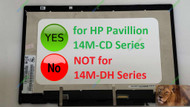14" HP Pavilion x360 14-cd0002nl LCD Touch Screen Assembly Digitizer Bezel