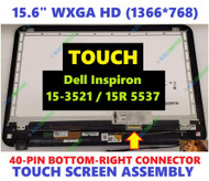 New Dell Inspiron 15-3521 15.6" 1366x768 WXGA LCD Touch Screen Assembly