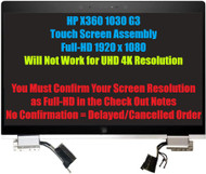 L31869-001 HP Elitebook X360 1030 G3 LCD Screen Multi-Touch Screen Full Assembly