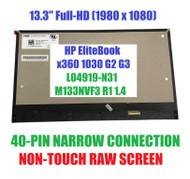 M133NVF3 R1 For HP EliteBook x360 1030 G2 G3 Laptop LCD Screen 1920*1080