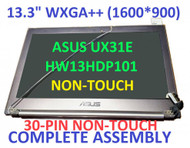 BLISSCOMPUTERS 13.3" 1600X900 Whole Full Compete Screen with LED LCD Display & Back Cover and Hinges for Asus Zenbook UX31 UX31E(Non Touch)