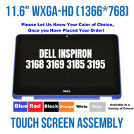 Dell Inspiron 3168 3169 11.6" HD WXGA LCD Touch Screen Bezel Assembly Black