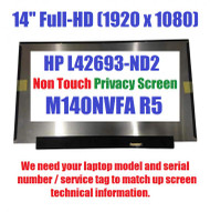 14.0" Led Fhd Screen  Ips For M140nvfa R5 P/n L42693-nd2 L42693-nd2