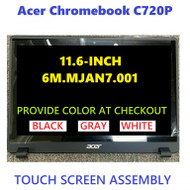 New Acer Chromebook C720P Grey LCD Touch Screen Grey back cover