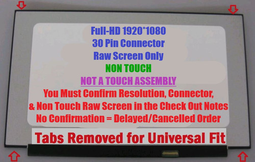 15.6" FHD LED LCD Screen Non Touch for HP L22093-001