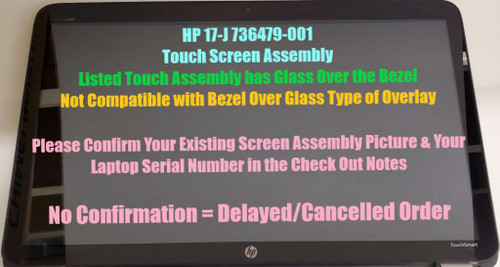 HP ENVY 17T J100 736479-001 17.3" Touch Screen Assembly