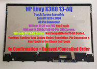 HP Envy Laptop 13-aq1018TX L53379-001 13.3" FHD Touch Screen Assembly