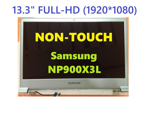 Samsung Notebook NP900X3L 1920X1080 SILVER 13.3 inch LCD Screen TOP Assembly