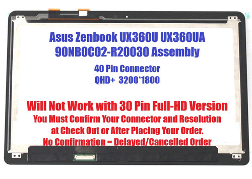 Asus UX360UA-1A 13.3" US QHD+ G T WV Assembly 90NB0C01-R20010 90NB0C01R20010