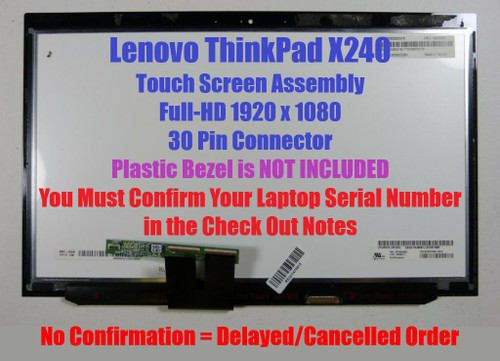 Lenovo Gnz125ag lgd Fhd LCD Assembly 00hn747 Sbb0d77482