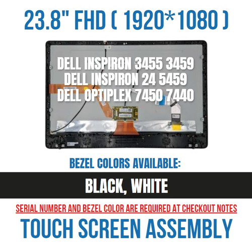 Dell Inspiron 24-3455 REPLACEMENT All-in-one LCD Screen 23.8" Full HD LED M238HAN01.0 TOUCH