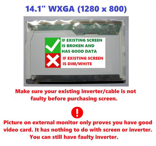 Hp 446916-001 Replacement LAPTOP LCD Screen 14.1" WXGA CCFL SINGLE