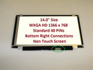 Toshiba Satellite E45t-b4106 Replacement LAPTOP LCD Screen 14.0" WXGA HD LED DIODE (E45T-B4300 E45T-A4100 40 PINS)