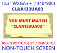 LAPTOP LCD SCREEN FOR CHUNGHWA CLAA133UA03 13.3" WXGA++
