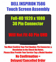 FHD LCD Touch Screen Digitizer Display Assembly Bezel Dell Inspiron 15 7586