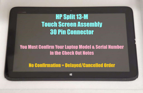 HP PAVILION 13-P117CL X2 13.3" 743229-001 Touch Screen Assembly