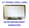Apple 9cac Replacement LAPTOP LCD Screen 17" WUXGA LED DIODE (WILL WORK FOR LTN170CT10 LP171WU6 ONLY)