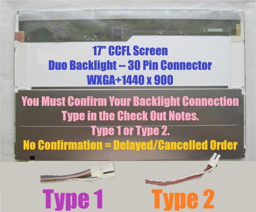Fujitsu Cp221491-02 Replacement LAPTOP LCD Screen 17" WXGA+ CCFL DUO (CP221491-XX)