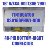 HSD160PHW1-B 16.0' Brand New LAPTOP REPLACEMENT LED LCD Screen WXGA HD Glossy 1366 x 768 ONLY- THIS IS A - NOT