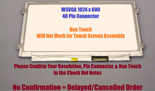 Chunghwa Claa101nb03 Replacement LAPTOP LCD Screen 10.1" WSVGA LED DIODE