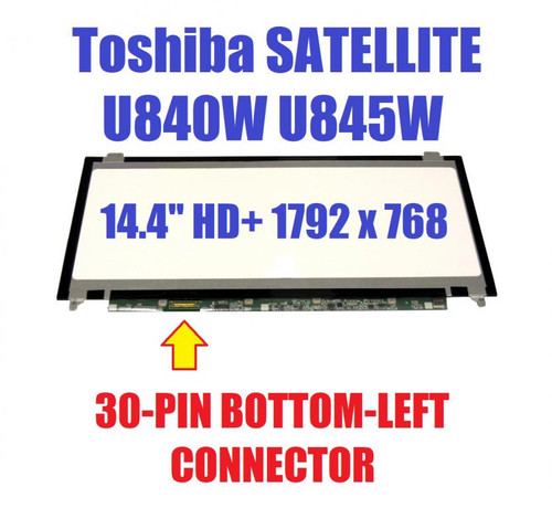 Toshiba Satellite U845w-s400 Replacement LAPTOP LCD Screen 14.4" HD+ LED DIODE
