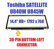 Toshiba SATELLITE U845W-S414P ULTRABOOK 14.4' LCD LED Screen Display Panel SWXGA