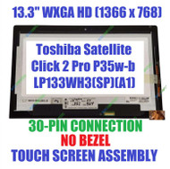 Toshiba Satellite L30w-bstn23 REPLACEMENT LAPTOP LCD Screen 13.3" WXGA HD LED DIODE(LP133WH3(SP)(A1) TP CONNECTOR)