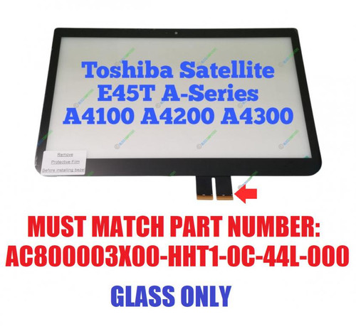 Toshiba Satellite E45t-a4300 Replacement Touch Glass LCD Screen 14.0"