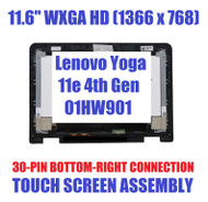 Lenovo ThinkPad Yoga 11e 4th Gen LCD Display Touch Screen Assembly 01HW901
