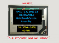 HP ELITE X2 1013 G4 B130KAN01 LCD LED Screen Assembly Touch Screen no frame 3K