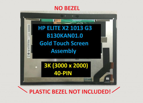 HP ELITE X2 1013 G4 B130KAN01 LCD LED Screen Assembly Touch Screen no frame 3K