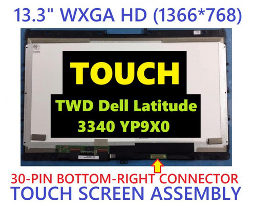 Dell Latitude 3340 3350 Laptop TouchScreen LED LCD 13.3" WXGA HD YP9X0