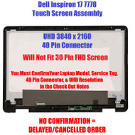 Dell P/n Tj6vm 0tj6vm 4k Uhd 3840x2160 Led Touch Screen Digitizer Bezel Assembly