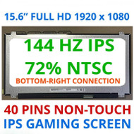 B156HAN07.0 B156HAN07.1 15.6" 144hz 72% NTSC 40 pin FHD LCD Screen IPS Display