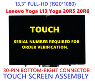 New 13.3" LCD Touch Screen Assembly Lenovo Thinkpad L13 Yoga 20R5 20R6