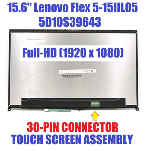 LCD Touch Screen Display Assembly Lenovo Ideapad Flex 5-15IIL05 FRU 5D10S39643
