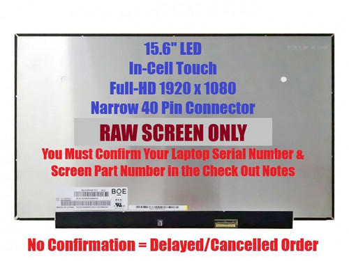 Lenovo fru Boe 15.6" fhd IPS Lclw 5d10w46422 Touch Laptop LCD Screen