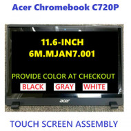 Acer Chromebook C720P Black LCD Touch Screen back cover